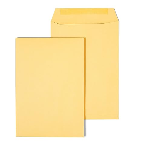 Staples 6.5x9.5 Kraft Catalog Envelopes, Brown, Heavyweight, 100/Box