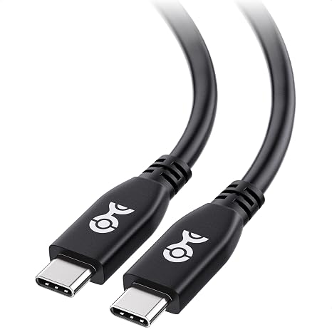 Cable Matters 40Gbps USB 4 Cable - 6.6ft, Supports Up to [8K@60Hz / 4K@240Hz Video, 240W Charging, 40Gbps Data Transfer] USB4 Cable, Black, Compatible with Thunderbolt 4, MacBook, XPS, Surface Pro
