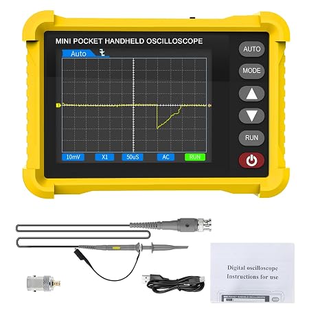 Mini Handheld Oscilloscope,500KHz Bandwidth Portable Pocket Oscilloscope