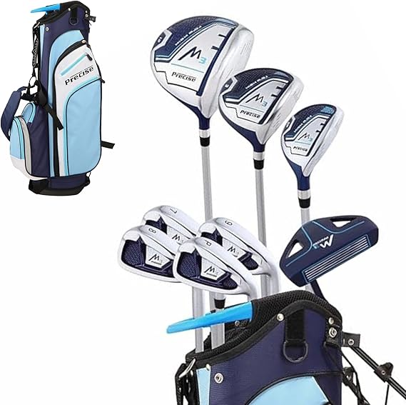 Precise M3 Complete Womens Golf Clubs Set, Includes Driver, Fairway, Hybrid, 7-PW Irons, Wedge, Putter, Stand Bag, 3 H/C's, Golf Clubs Women Right Handed