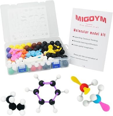 Molecular Model Kit 501 PCS Explore The Fascinating World of Chemistry - Perfect for Teachers and Students Organic and Inorganic Chemistry Learning