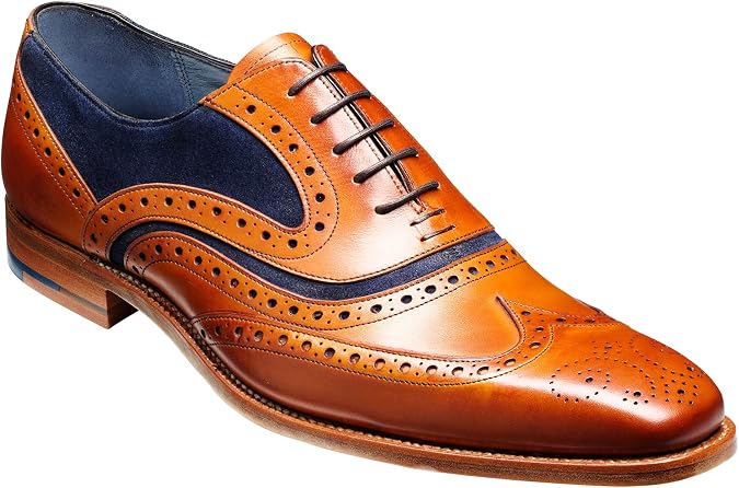 BARKER McClean Men's Handmade Leather Oxford Dress Shoes Goodyear Welted, Full Leather Sole, Premium Calf Leather Formal & Business Wear