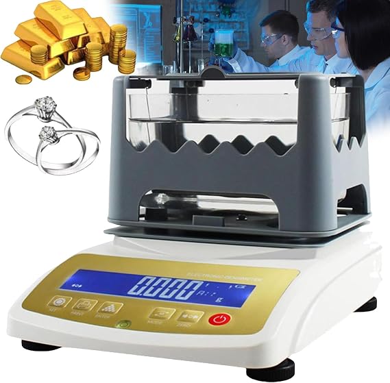 Gold Purity Content Detector, Laboratory Purity Detector, Precious Metal Density Metre Kit, Electronic Gold Tester, for Gold, Platinum, Palladium | Jewelry/Pawn Shop/Refinery Shop-600g