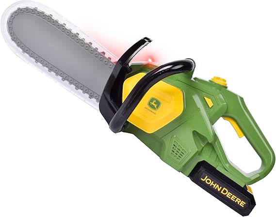 John Deere Chainsaw Toy - Lights & Sounds, Pretend Play - Ages 3+