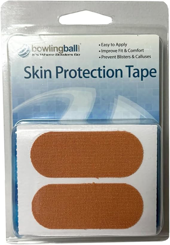 Beige Bowling Protecting Tape (30 Pre-Cut Pieces) - Thumb/Finger Tape for Skin Protection & Consistent Release - Durable, Breathable Accessory