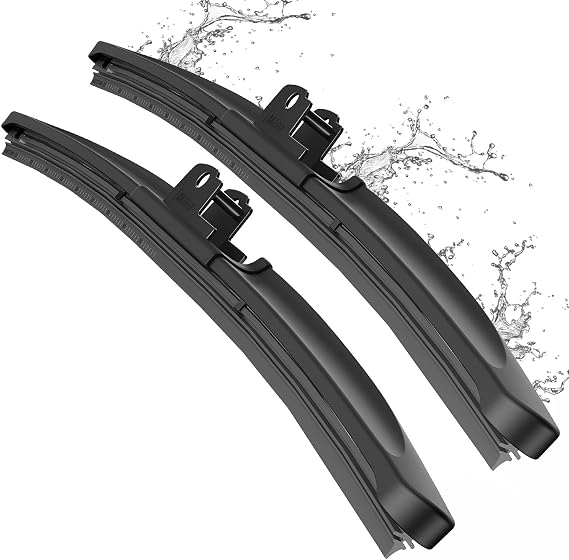 METO T6 Silicone Windshield Wiper Blades,19 and 18 inches (set of 2). Fit 2002-2011,2016-2020 Mini Cooper,2007-2020 Fiat 124 Spider,2016-2019 Mazda MX-5 Miata