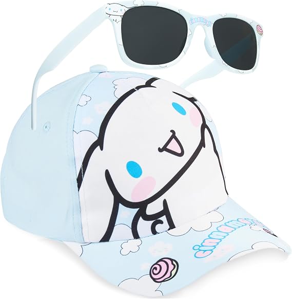 Hello Kitty | Disney Stitch | Care Bears Baseball Cap & Sunglasses for Girls UV400 Sun Protection Gifts for Girls