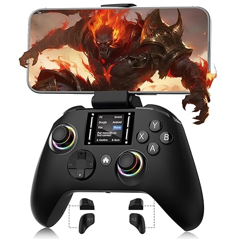 Interactive Screen Wireless Controller Compatible with PC/P4/Switch/Android
