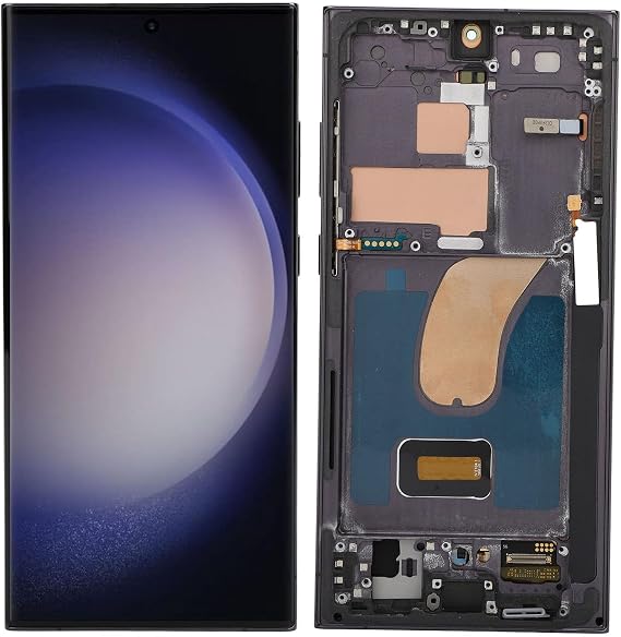 6.8 2X for S23 Ultra, LED LCD Display Touch Screen Digitizer Assembly S23ultra 5G SM S918B LCD Screen Replacement with Frame, 6.7in Display (Electric