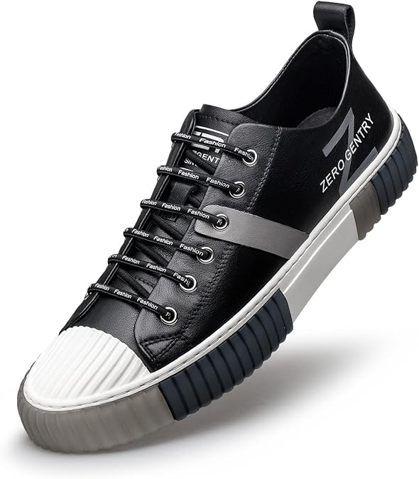 ZRO Men's Leather Sneakers, Casual and Fashion Shoes for Men'S03300