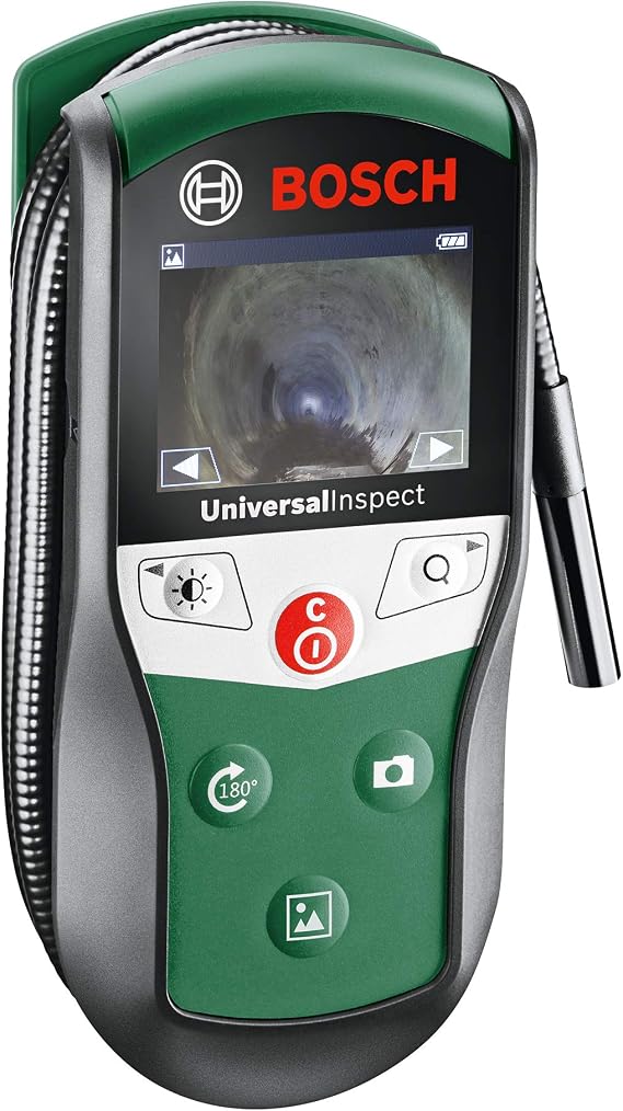 Bosch Home & Garden UniversalInspect Control Camera (Camera Header Diameter: 8 mm, Cable Length: 0.95 M, Color Screen 2, 32", Cardboard Box)
