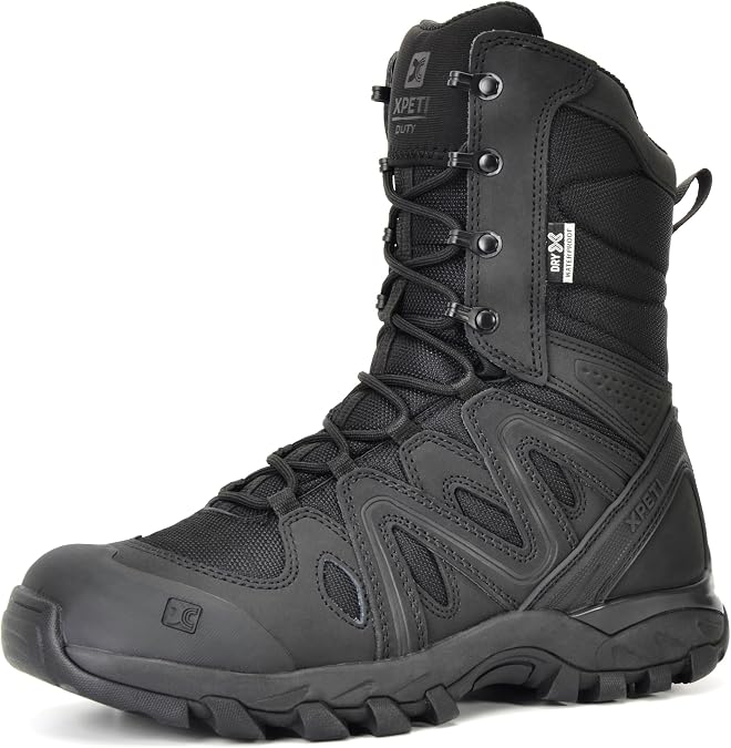 XPETI Men's X-FORCE 8" Waterproof Tactical Boots