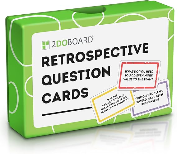 Team Question Cards for Effective Retrospectives, Workshops and Meetings; 50 Cards for Improved Team Dynamics