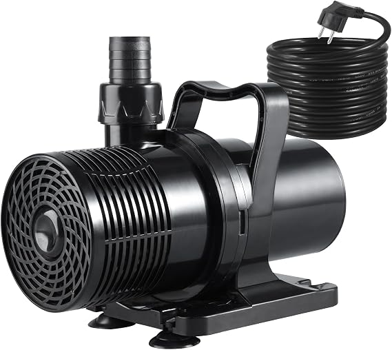 Submersible Water Pump, 4227GPH High Flow Water Fountain Pump, 180 Adjustable Outlet Pond Pump, 31Ft Lift Height Water Transfer Pump, 150W, Quiet Operation, for Waterfall, Water Fountain, Aquarium