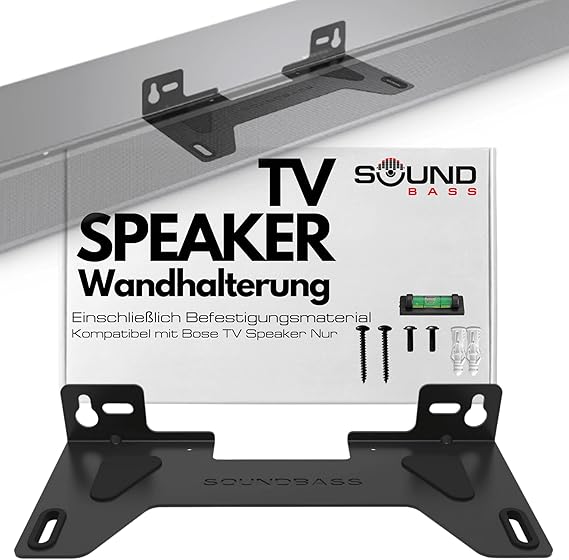 Sound Bass TV Speaker Wandhalterung nur für Bose TV Speaker Soundbar Nur kompatibel mit Bose TV Speaker Soundbar Komplettes Montagematerial enthalten UK-Design