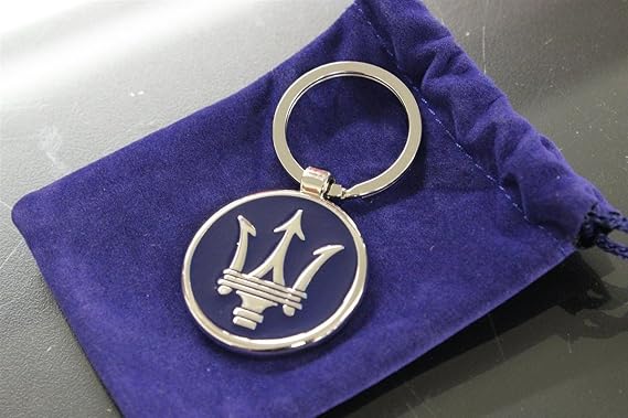 Authentic Maserati Blue Corporate Key Ring/Key Chain 2018276