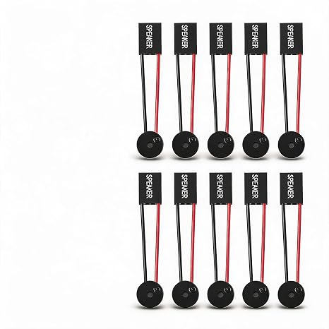 Zopsc PC Internal Speaker, 10pcs Motherboard Buzzer Connector Plug for Computer Diagnostic Beep Codes ABS Material 6cm Length