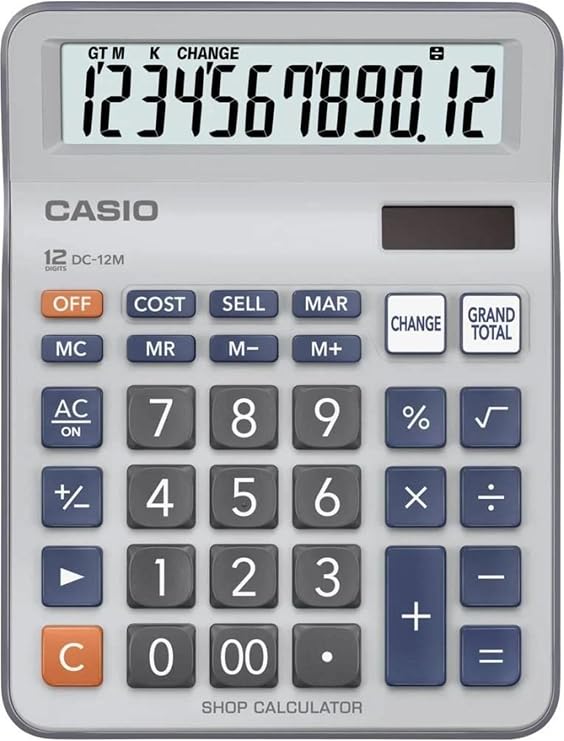 Casio DC-12M-W 12 Hane Masa Üstü Hesap Makinesi