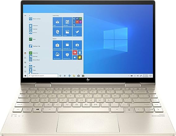 HP Envy x360 2-in-1 13.3" FHD IPS Touchscreen Laptop i7-1165G7 Pale Gold - Backlit Keyboard -Fingerprint Reader