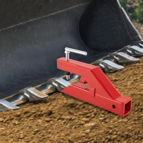 Clamp On Trailer Receiver Bucket Hitch, 2" Ball Tractor Mount Adapter Compatible Tow Attachment 17.78 * 7.62 * 43.18cm