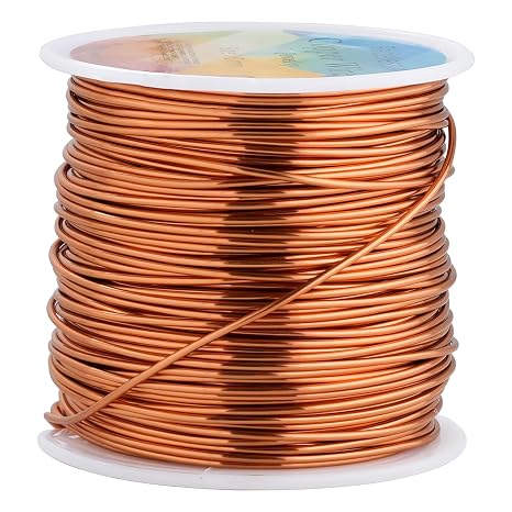 82 Feet Tarnish Resistant Copper Wires 18 Gauge Jewelry Craft Wires Beading Wire for Jewelry Making, Wire Wrapping and Crafting(Copper)