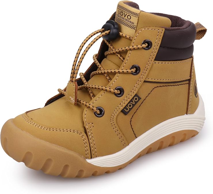 Boys Snow Fashion Boots Winter Waterproof Slip Resistant Outdoor Ankle Walking Sports Shoes (Toddler/Little Kid/Big Kid)