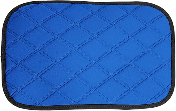 FH Group Neosupreme Blue Diamond Pattern Center Console Pad Water-Resistant Armrest Cover Protector for Cars, SUVs & Trucks