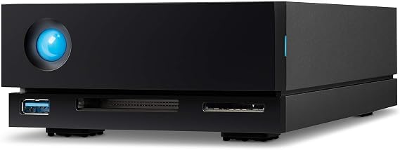 LaCie 1big Dock 24TB External Hard Drive HDD Docking Station Thunderbolt 3 USB 3.1 USB 3.0 7200 RPM Enterprise Class Drives, for Mac and PC Desktop, Data Recovery (STHS24000800)