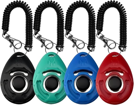 ABSONE Dog Clicker for Training with Wrist Strap, Dog Clicker Trainer Tools
