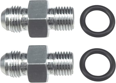 ICT Billet - Transmission Adapter Fittings Front and Rear -6AN Flare to 14 NPSM TH350 TH400 4L60E 700R4 200-4R TR6060 AOD 4R100 4R70W C5 Aluminum 551114