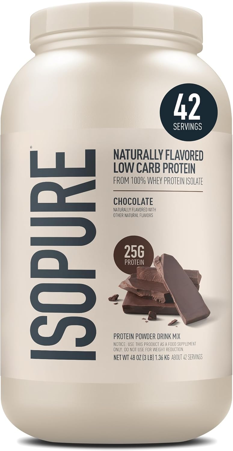 NATURES BEST Isopure Natural Chocolate Flavor, 3.1 lbs 1.4 kg