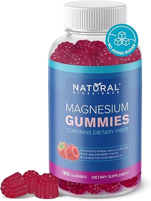 Sugar-Free Magnesium Gummies for Adults - High Potency Magnesium Supplement, High Absorption Chewable Magnesium, Vegan Anti-Stress Gummies, Magnesium for Sleep & Relaxation, 180 Gummies