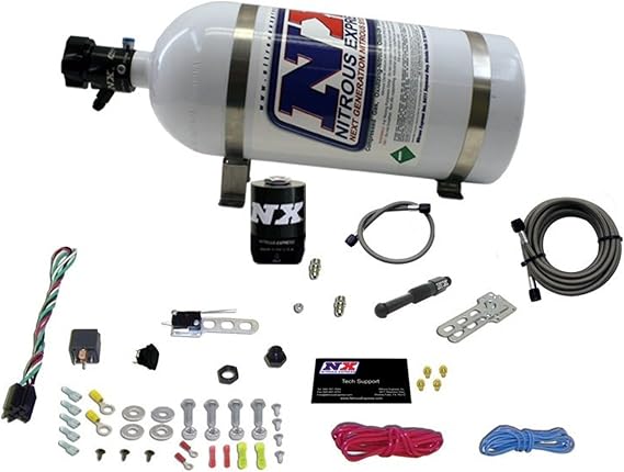 Nitrous Express 21000-10 35-150 HP Dry EFI Single Nozzle System with 10 lbs. Composite Bottle