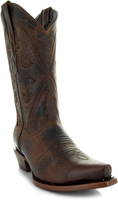 Women's Snipped Toe Leather Cowgirl Boots | Cheyenne by Soto Boots