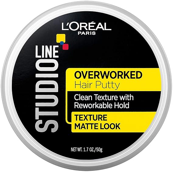 L'Oreal Paris Studio Line Overworked Hair Putty, 1.7 oz.