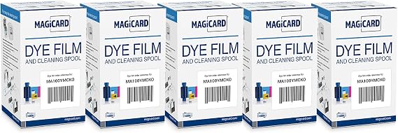 Bodno 5 x Magicard MA100YMCKO Color Ribbon - YMCKO - 100 Prints Software Demo