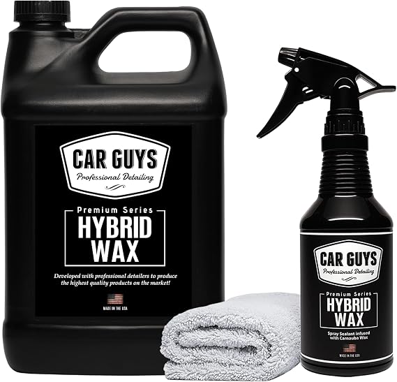 CAR GUYS Hybrid Wax Bundle - Buy 1 Gallon and Save 50% on 18oz CAR GUYS Hybrid Wax