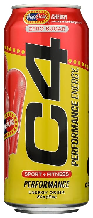 C4 Performance Energy Drink Cherry Popsicle 16oz