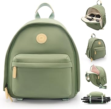 Cwatcun Camera Backpack Bag Small for Women,Stylish DSLR/SLR Camera Bag with Tripod Strap Laptop Compartment and Dividers Lightweight Photograhy Backpack Cute Case for Canon/Nikon/Sony Accessories