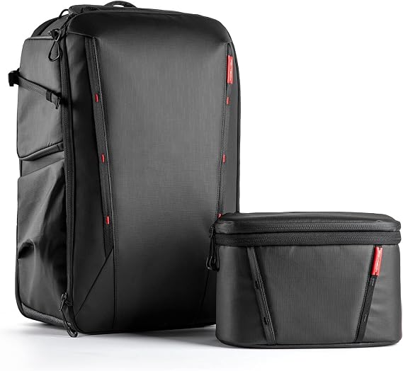 PGYTECH OneMo 2 Photography Camera Backpack 35L, Expandable to 45L, Black | Includes 2-in-1 Shoulder Bag, Laptop Compartment, Waterproof Rain Cover, Professional Organization, DSLR, Mirrorless, Drone