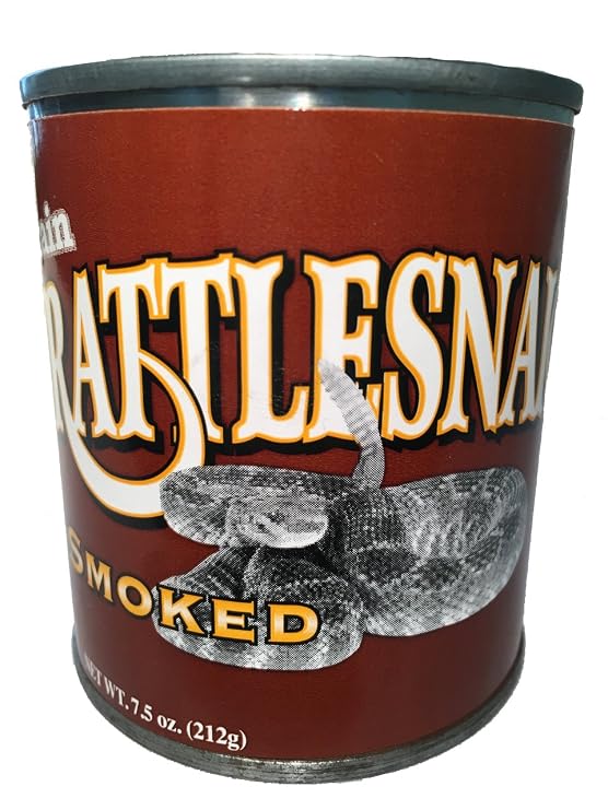 Canned Edible Smoked Rattlesnake