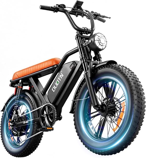 Fat Tire Electric Bike for Adults UL Certified 1500W Peak 750W Motor | 750W Brushless Motor, 48V 15.6Ah Battery 60 Miles Range, 20+MPH Mountain Ebike for Off-Road Beach City Commuting