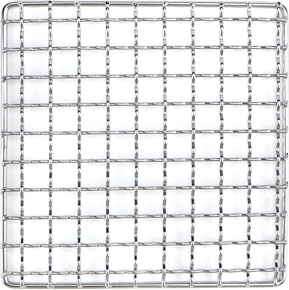 Cooling Rack Stainless Steel Metal Wire Rack Barbecue Carbon Baking Net Grill Square Cooling Rack 130130mm/5.125.12in, Square