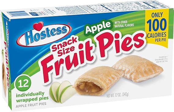 Hostes Snack Size Fruit Pies, Apple, 12 Count