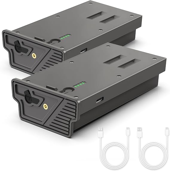 Lesaps 2-Pack 6000mAh Rechargeable Reveal Lipo Lithium Batteries Pack