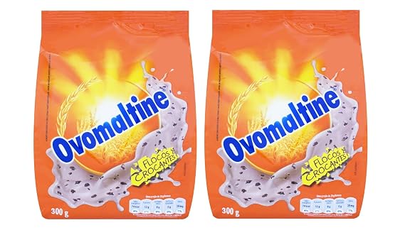 OVOMALTINE Flocos Crocantes de Chocolate 300gr. - 2 PACK/Malt Chocolate Flake 10.58 oz. - 2 PACK.