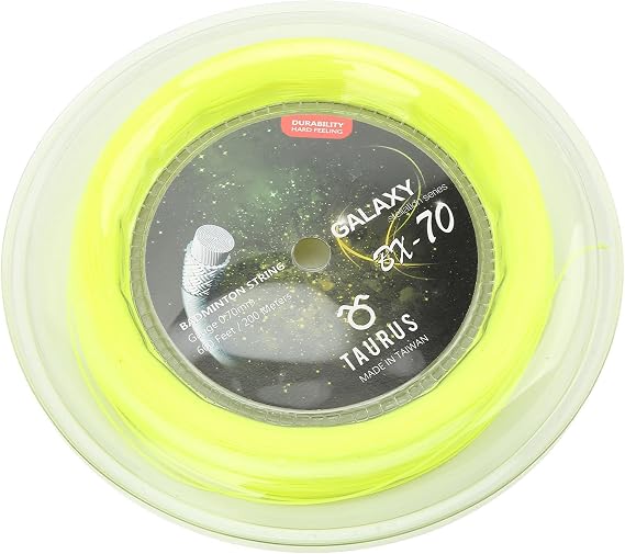 POWERTI BX70 Badminton Rackets String, Racket String, High Elastic Nylon Badminton Racquet String 0.7mm Badminton String 200m Reel