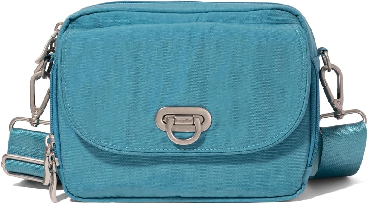 Baggallini Coastal Flip Lock Camera Bag Crossbody
