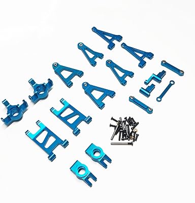 for Hyper Go 114 RC Car Parts Kit, Metal Aluminum Alloy Upgraded Accessories, Modification and Replacement Spare Parts for MJX 14301 14302 RC Truck Blue