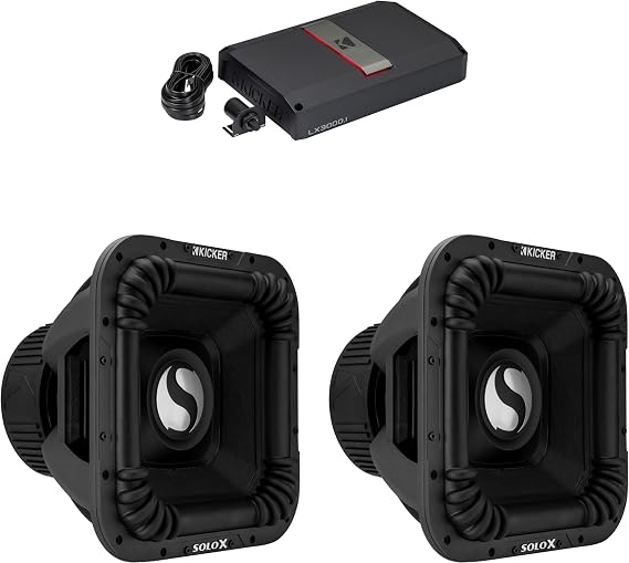 KICKER (2 49L7X152 - SoloX L7X 15-Inch & LX3000.1 Mono Amplifier